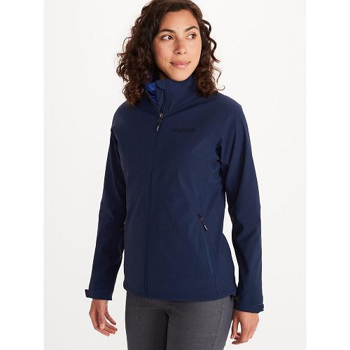 Marmot Alsek Jackets - Womens Softshell Jacket Navy CA2108974 Canada